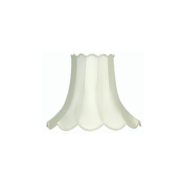 Oaks Lighting Ivory 10inch Scallop Shade