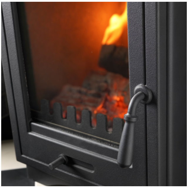 Penman Helios 5 Eco Multi-Fuel Stove - 5Kw - Black - * Including Flue Kit *