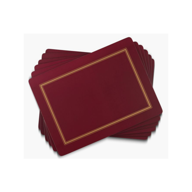 Placemats Classic Burgundy 6 Pack