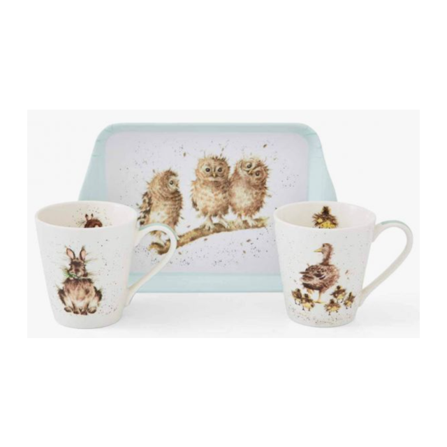 Wrendale Mug + Tray Set