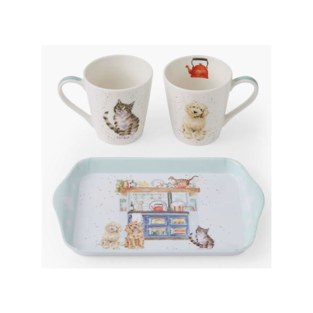 Wrendale Designs Country Kitchen Mug & Tray Set