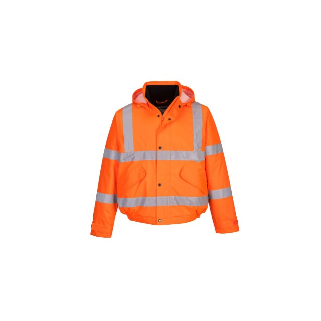 Hi-Vis Bomber Jacket Orange 