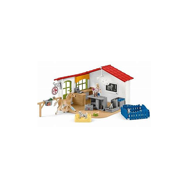 Schleich Veterinarian Practice With Pets 42502