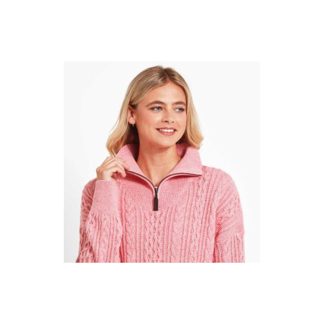 Schoffel Settle 1/4 Zip - Dusty Pink