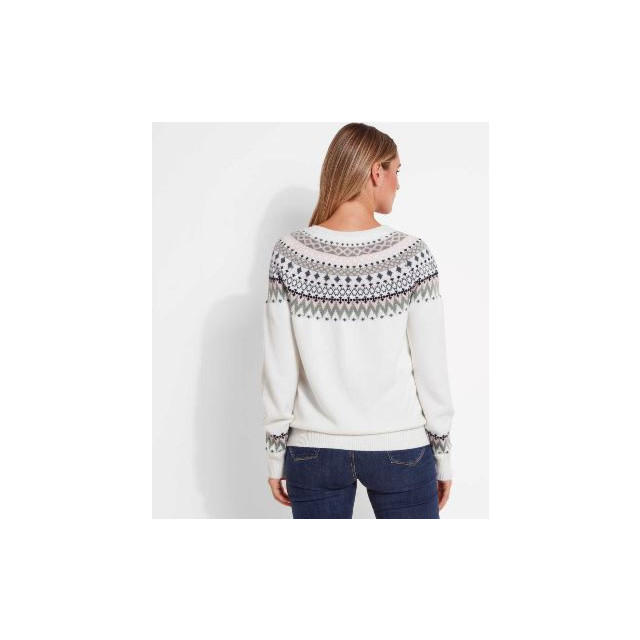 Schoffel Shetland Fairisle Jumper - Blush/Arctic 