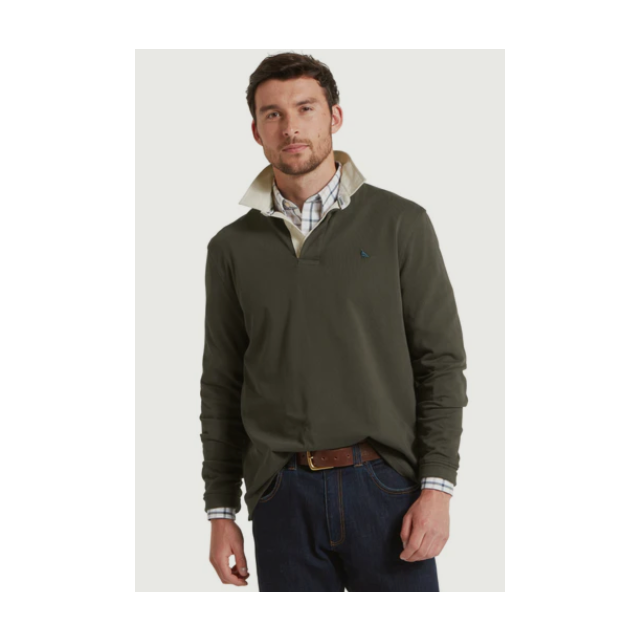 Schoffel Porthallow Rugby Shirt - Peat Green 