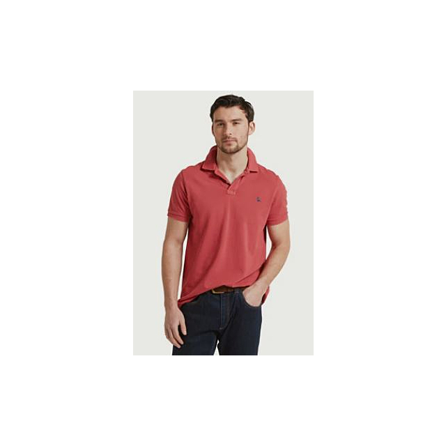 Schoffel St Ives Garment Dyed Polo Shirt -Slate Red