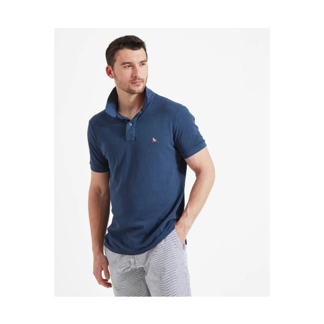 Schoffel St Ives Garment Dyed Polo Shirt - French Navy