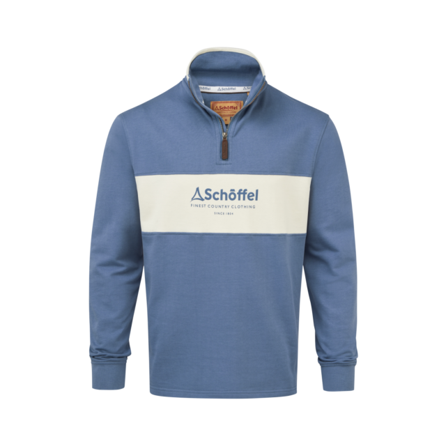 Schoffel Trencrom 1/4 Zip -  Vintage Indigo/Stone 