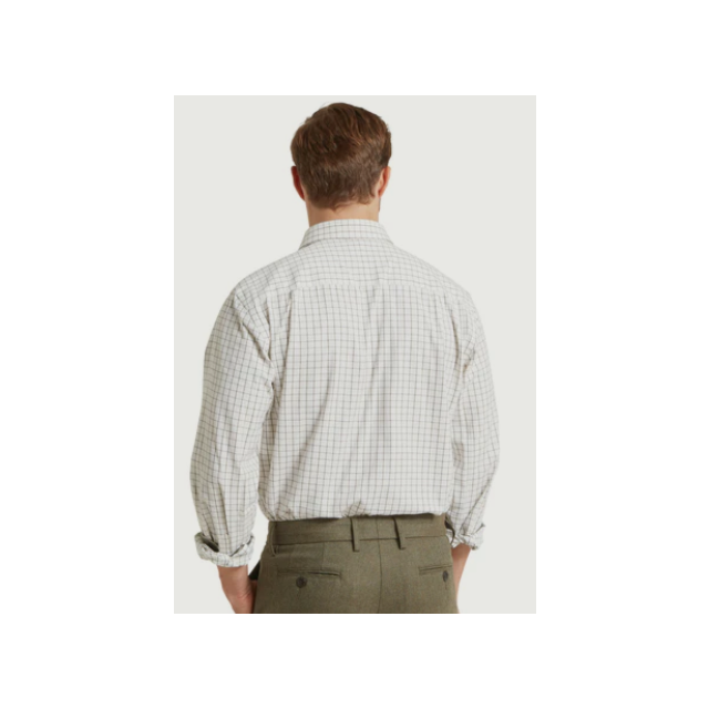 Schoffel Burnham Classic Shirt - Dark Olive Tattersall
