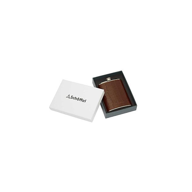 Schoffel Hip Flask - Dark Brown