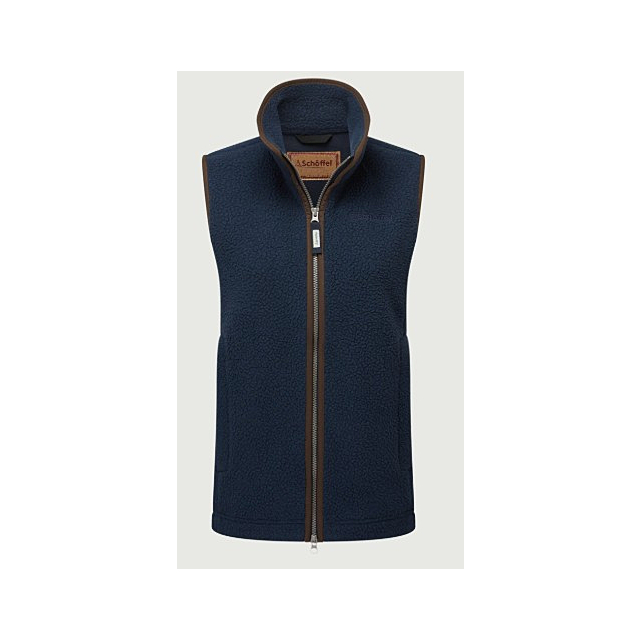 Lyndon Retro Fleece Gilet - True Navy 