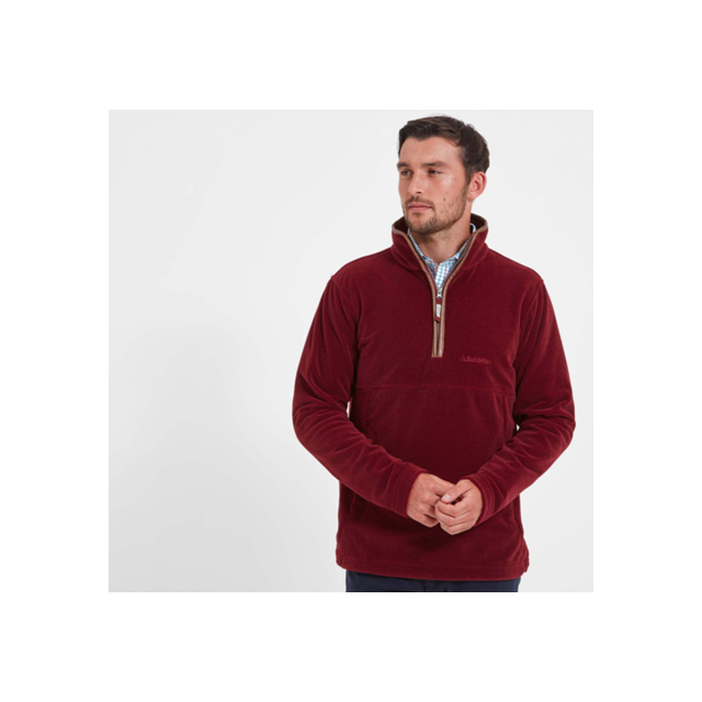 Schoffel Berkeley 1/4 Zip Fleece - Claret 