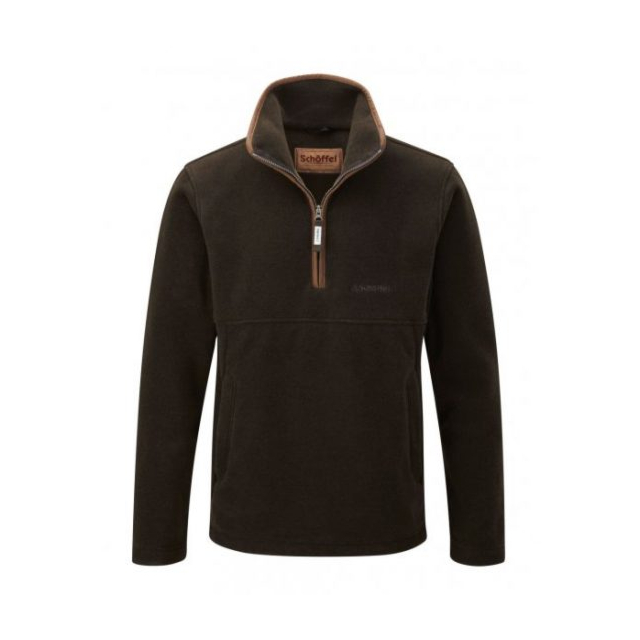 Schoffel Berkeley 1/4 Zip Fleece - Dark Olive
