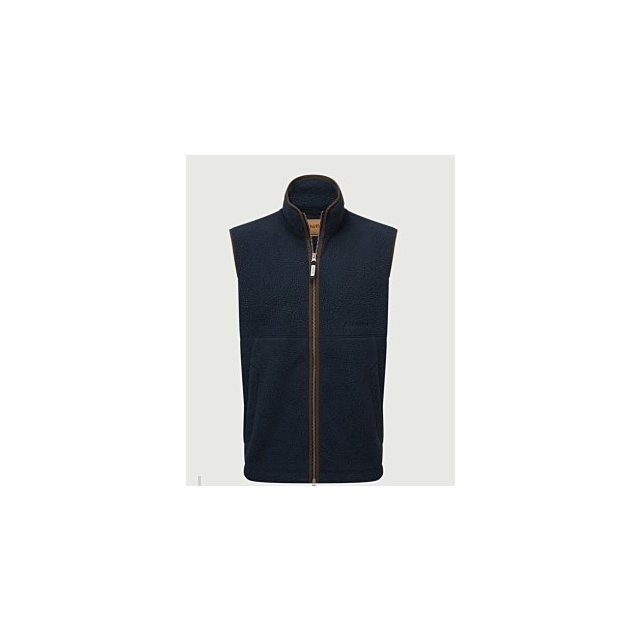 Oakham Retro Fleece Gilet - True Navy 