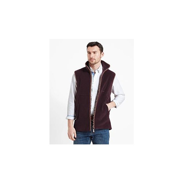 Schoffel Oakham Fleece Gilet - Port