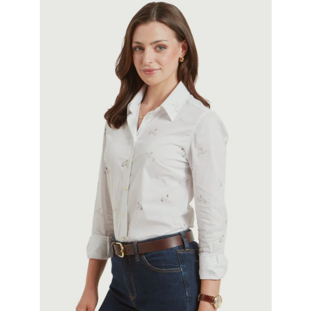 Schoffel Norfolk Shirt - Ptarmigan Print 