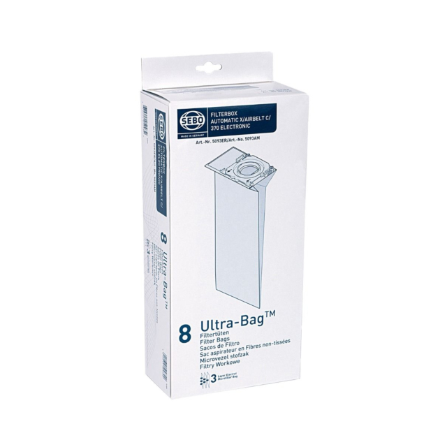 Sebo 5093ER - AUTOMATIC X/AIRBELT C Ultra-Bags (8 Bags)