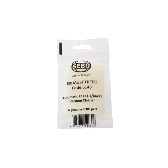 Sebo 5143 Exhaust Filter Automatic X1/X4/X5