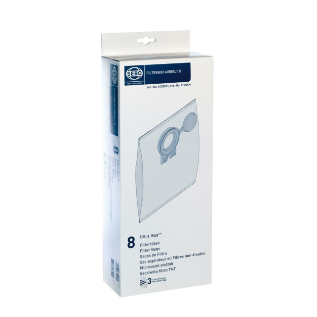 Sebo 8120ER - AIRBELT D Ultra-Bags (8 Bags)