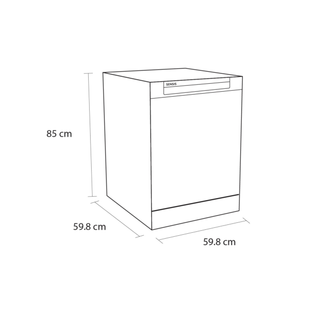 Sensis DWF0114FSDW Dishwasher - White