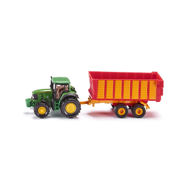 Siku - John Deere With Silage Trailer 