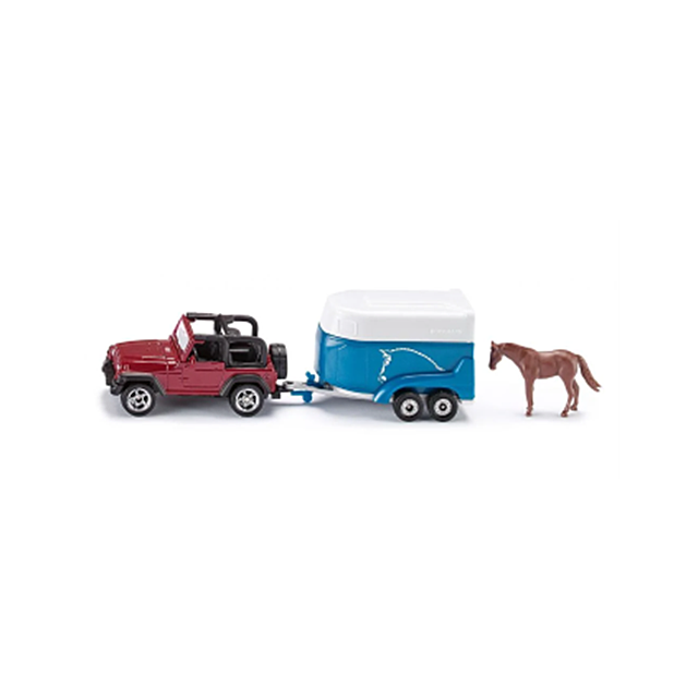 Siku - Jeep With Horse Trailer 