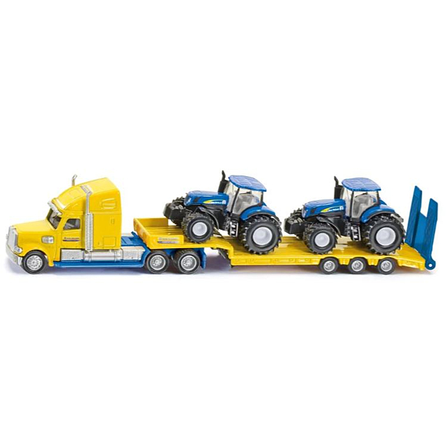 Siku Truck + 2 New Holland Tractors 