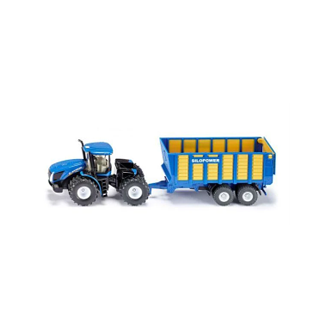 Siku -  New Holland With Silage Trailer