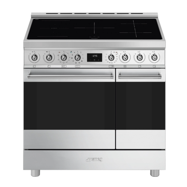 Smeg C92IPX2 Symphony Electric Range Cooker with Induction Hob - 90cm - Stainless Steel