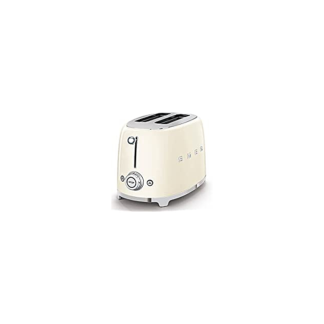 Smeg TSF01CRUK 2 Slice Retro Style Toaster Cream