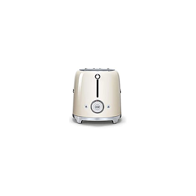 Smeg TSF01CRUK 2 Slice Retro Style Toaster Cream