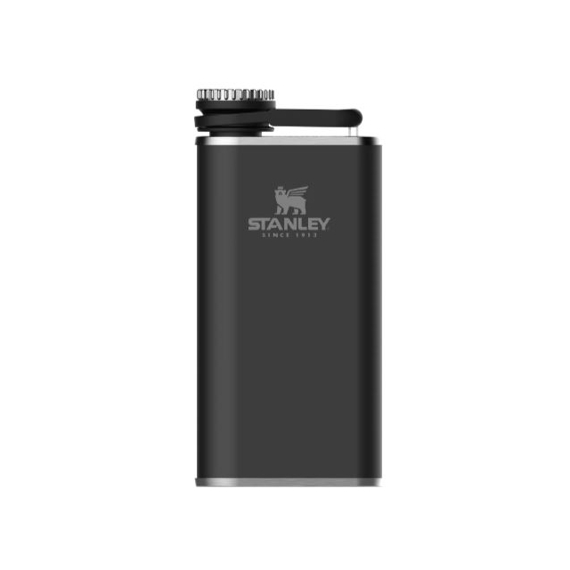 Stanley easy fill wide mouth flask 0.23L - Black Pebble