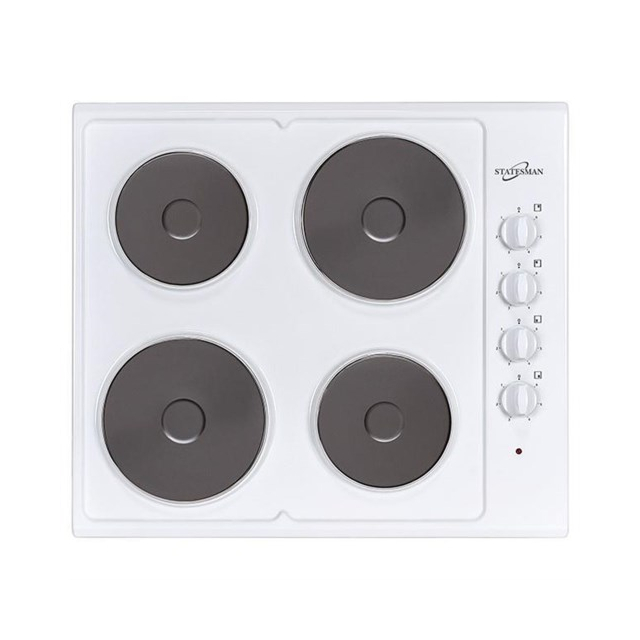 Statesman ESH630WH 4 Plate Electric Hob White