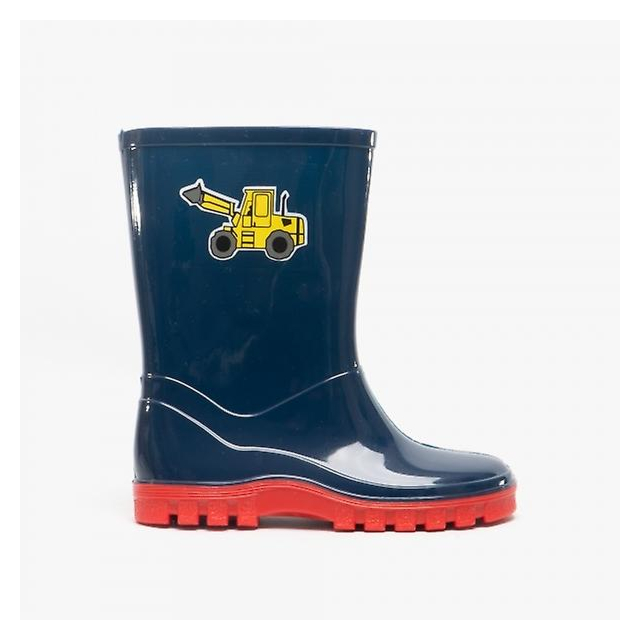 Stormwells Kids Digger Wellington Boots 