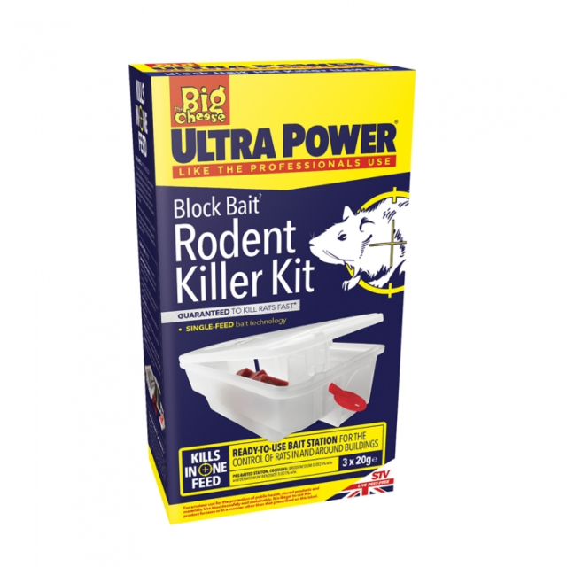 The Big Cheese Ultra Power Block Bait Rat Killer Station