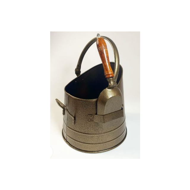 The Brass World 1815BR Coal Bucket with Scoop - Brass Antique