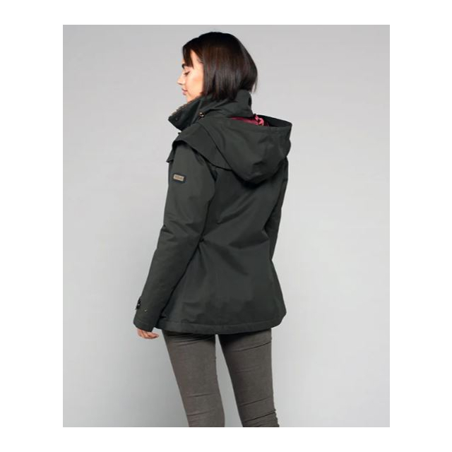 Yoggi Portobello Waterproof Coat - Dark Green 