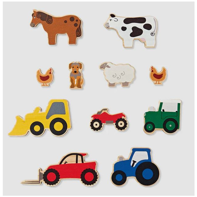 Tractor Ted Wooden Farm Play Blocks