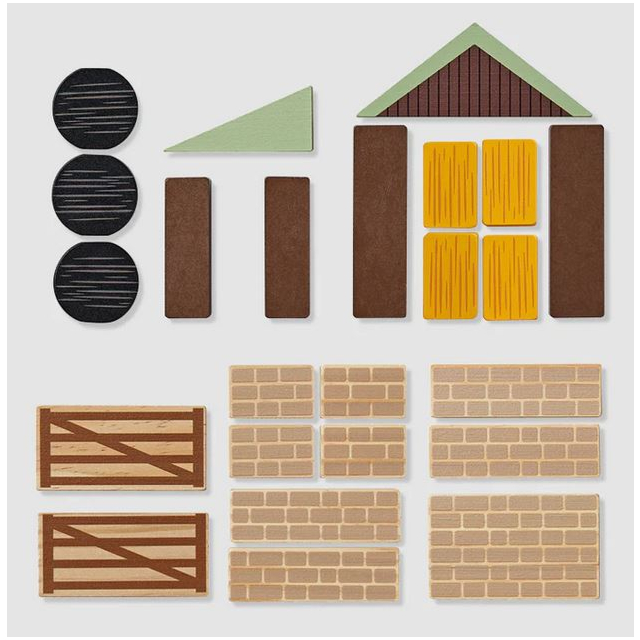 Tractor Ted Wooden Farm Play Blocks