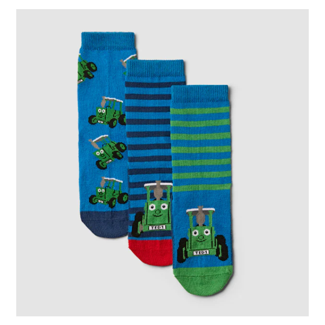 Tractor Ted Socks - 3 Pack