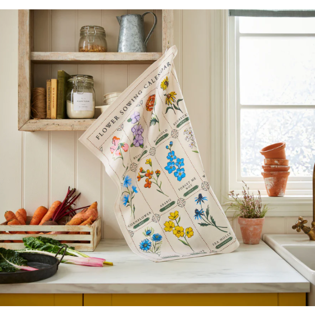 Ulster Weavers Teatowel Cotton - Time To Grow Flowers