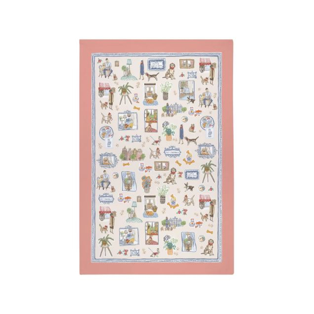 Ulster Weaver Teatowel Cotton Pets In The City