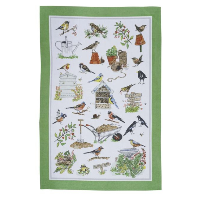 Ulster Weavers Teatowel Cotton Garden Birds