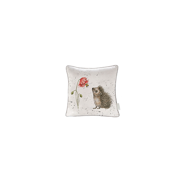 Wrendale Square Cushion Awakening Hedgehog