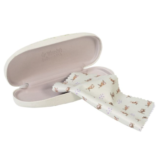 Wrendale Glasses Case - Spring Hares