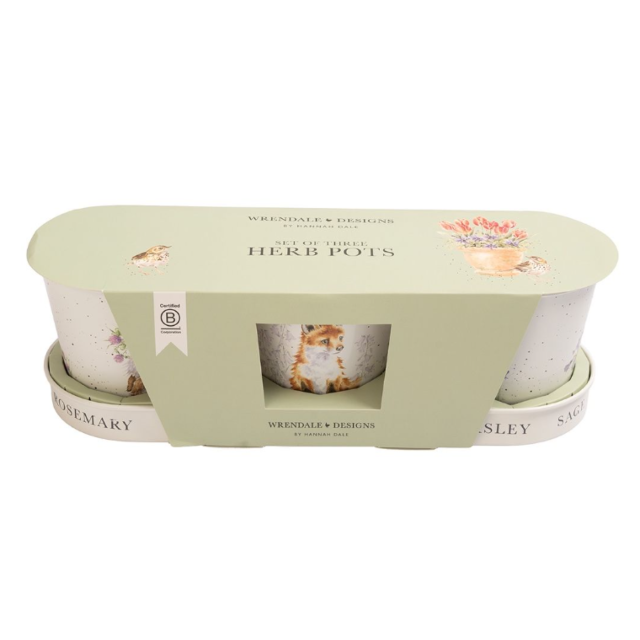 Wrendale Animal Herb Pots