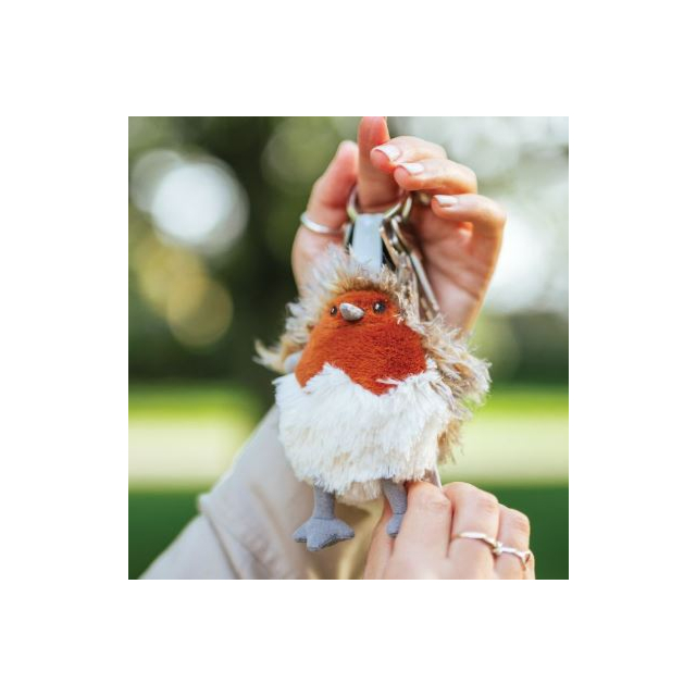 Wrendale Plush Keyring Robin-  Adele