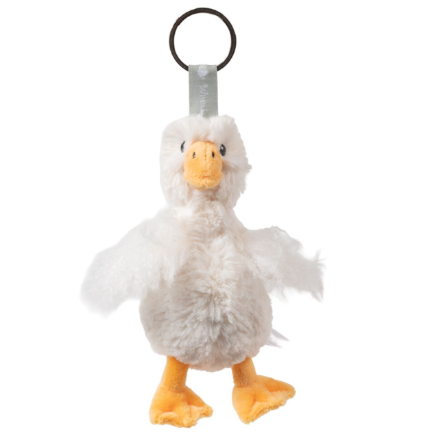Wrendale Plush Keyring Goose Pearl