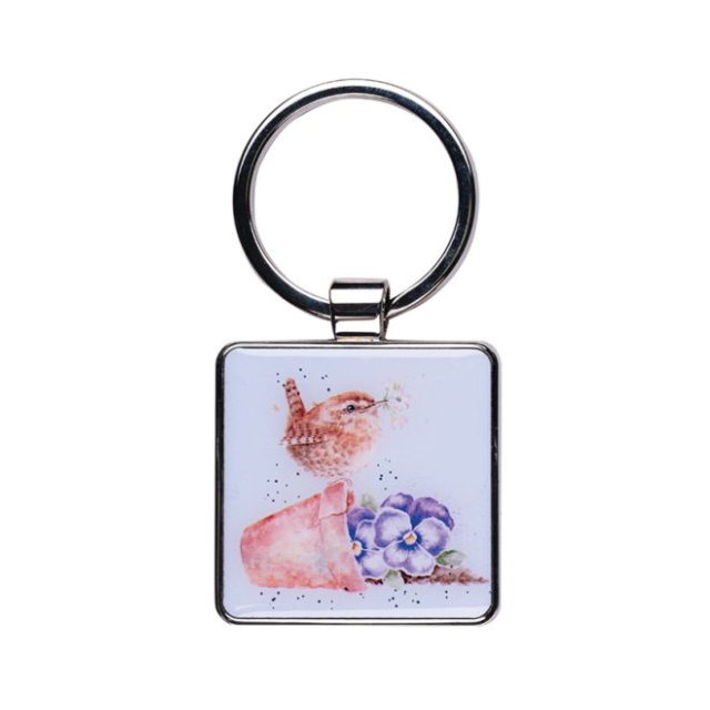 Wrendale Keyring Wren Pottering Around